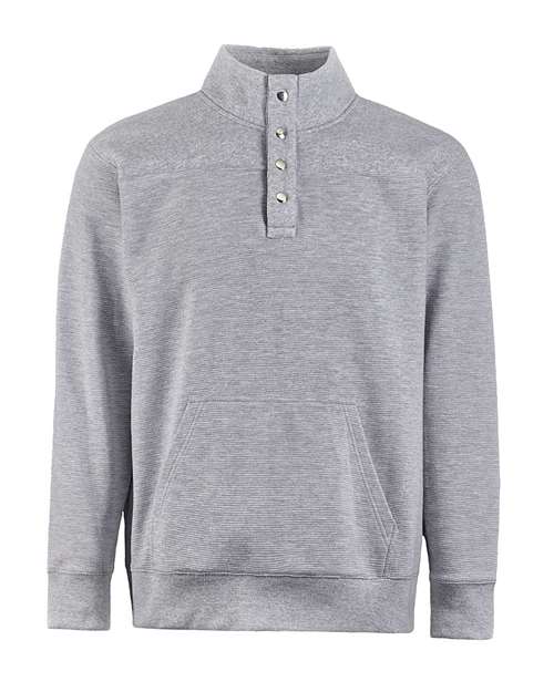 J. America Men's Ripple Fleece Snap Sweatshirt 8708