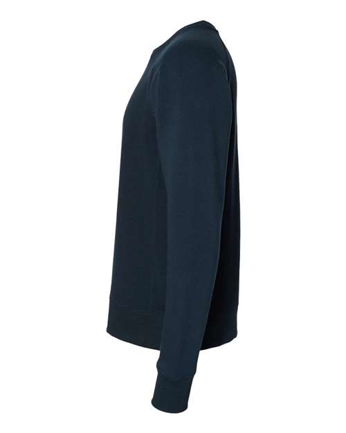 J. America Men's Ripple Fleece Raglan Crewneck Sweatshirt 8707