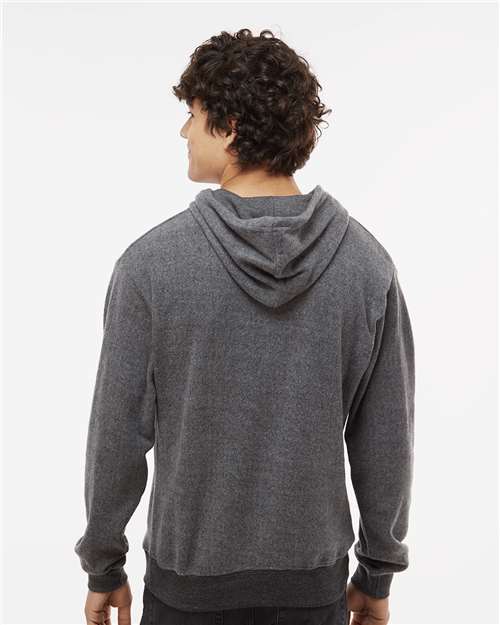 J. America Men's Flip Side Fleece Hooded Sweatshirt 8709