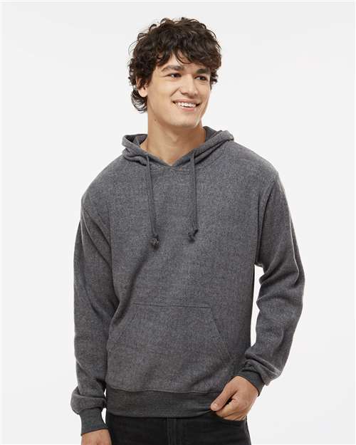 J. America Men's Flip Side Fleece Hooded Sweatshirt 8709