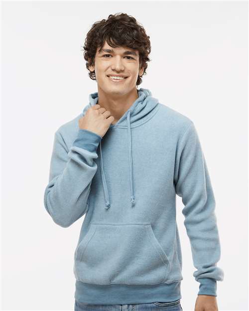 J. America Men's Flip Side Fleece Hooded Sweatshirt 8709