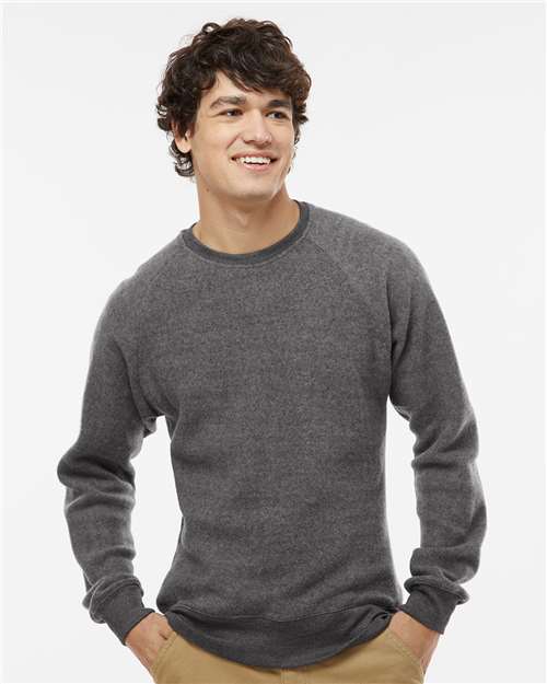 J. America Unisex Flip Side Fleece Crewneck Sweatshirt 8710