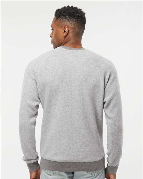 J. America Unisex Flip Side Fleece Crewneck Sweatshirt 8710