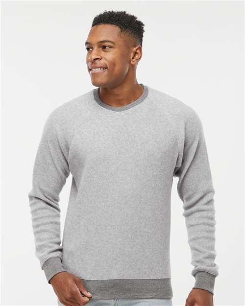 J. America Unisex Flip Side Fleece Crewneck Sweatshirt 8710