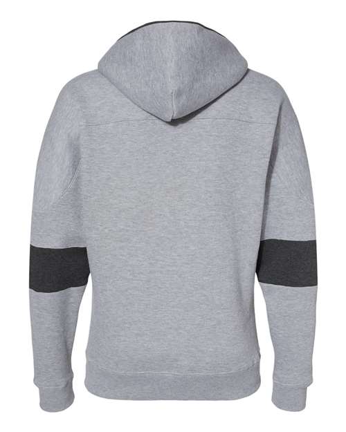 J. America Men's Sport Lace Colorblocked Fleece Hooded Sweatshirt 8832
