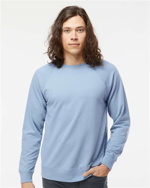 Independent Trading Co. Unisex Icon Lightweight Loopback Terry Crewneck Sweatshirt SS1000C