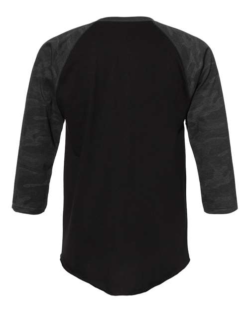 LAT Unisex Baseball Fine Jersey Three-Quarter Sleeve Tee 6930