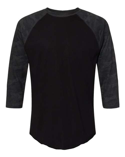 LAT Unisex Baseball Fine Jersey Three-Quarter Sleeve Tee 6930