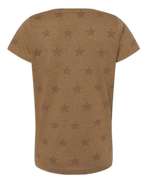 Code Five Women's Star Print Scoop Neck Tee 3629