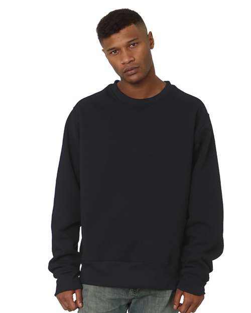 Bayside Unisex USA-Made Super Heavy Oversized Crewneck Sweatshirt 4025