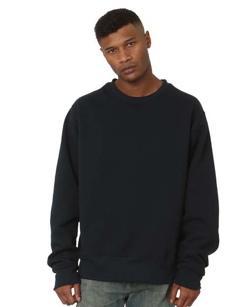 Bayside Unisex USA-Made Super Heavy Oversized Crewneck Sweatshirt 4025