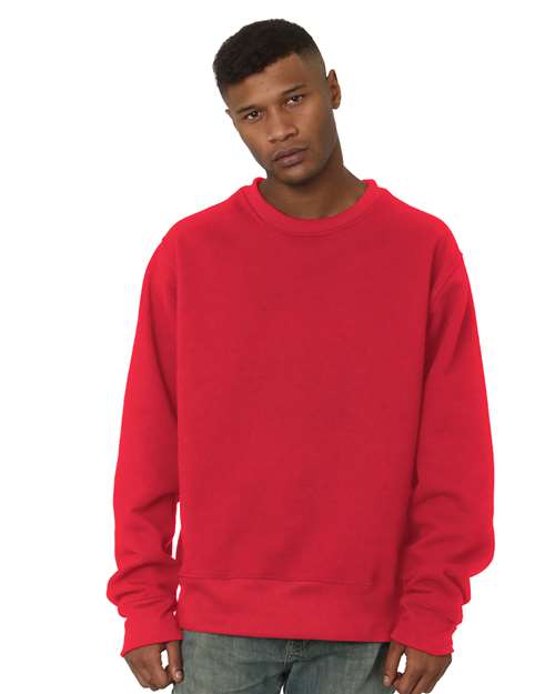 Bayside Unisex USA-Made Super Heavy Oversized Crewneck Sweatshirt 4025