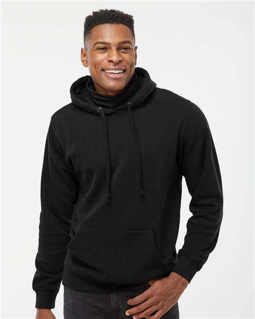 J. America Men's Gaiter Fleece Hooded Sweatshirt 8879