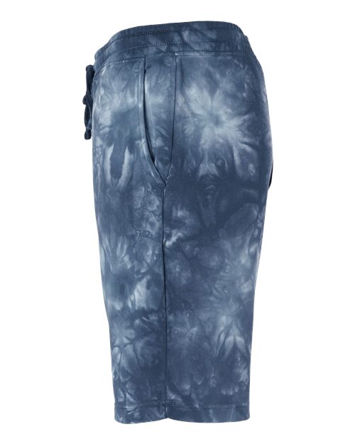 Independent Trading Co. Unisex Tie-Dyed Fleece Shorts PRM50STTD