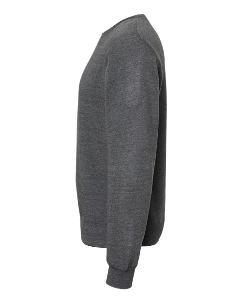 J. America Unisex Triblend Fleece Crewneck Sweatshirt 8870