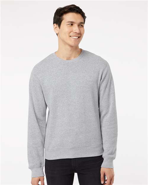 J. America Unisex Triblend Fleece Crewneck Sweatshirt 8870