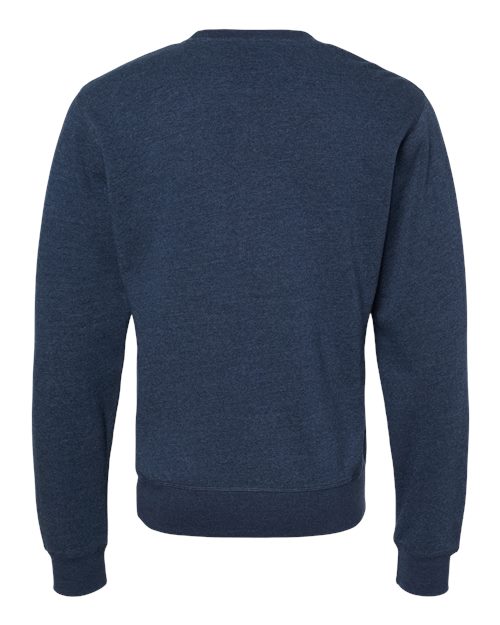 J. America Unisex Triblend Fleece Crewneck Sweatshirt 8870