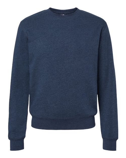 J. America Unisex Triblend Fleece Crewneck Sweatshirt 8870
