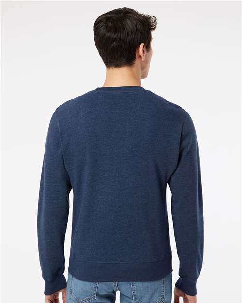 J. America Unisex Triblend Fleece Crewneck Sweatshirt 8870