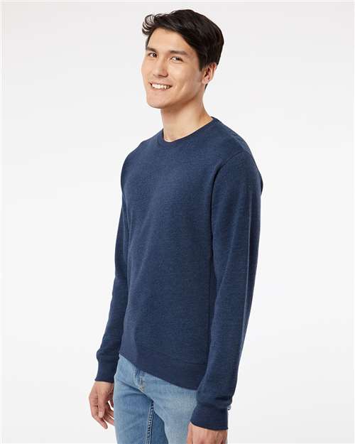 J. America Unisex Triblend Fleece Crewneck Sweatshirt 8870