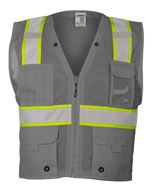 Kishigo Unisex EV Series® Enhanced Visibility Multi-Pocket Mesh Vest B100-111