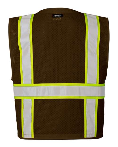 Kishigo Unisex EV Series® Enhanced Visibility Multi-Pocket Mesh Vest B100-111
