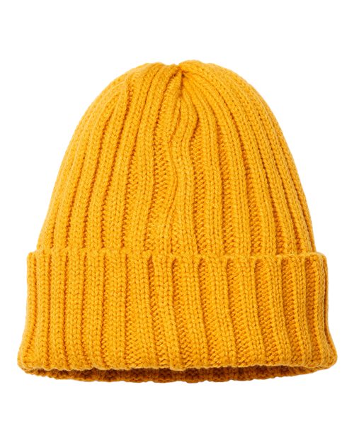 Atlantis Headwear Sustainable Cable Knit Cuffed Beanie SHORE