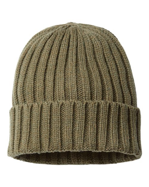Atlantis Headwear Sustainable Cable Knit Cuffed Beanie SHORE