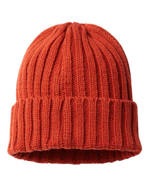 Atlantis Headwear Sustainable Cable Knit Cuffed Beanie SHORE