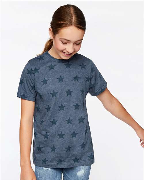 Code Five Youth Star Print Tee 2229