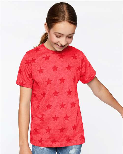 Code Five Youth Star Print Tee 2229