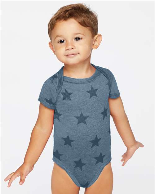 Code Five Infant Star Print Bodysuit 4329