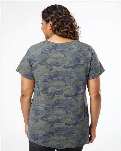 LAT Women's Curvy Collection Fine Jersey Tee 3816