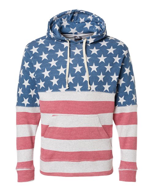 J. America Men's Triblend Fleece Hooded Sweatshirt 8871