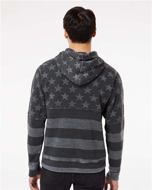 J. America Men's Triblend Fleece Hooded Sweatshirt 8871