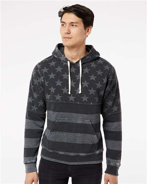 J. America Men's Triblend Fleece Hooded Sweatshirt 8871