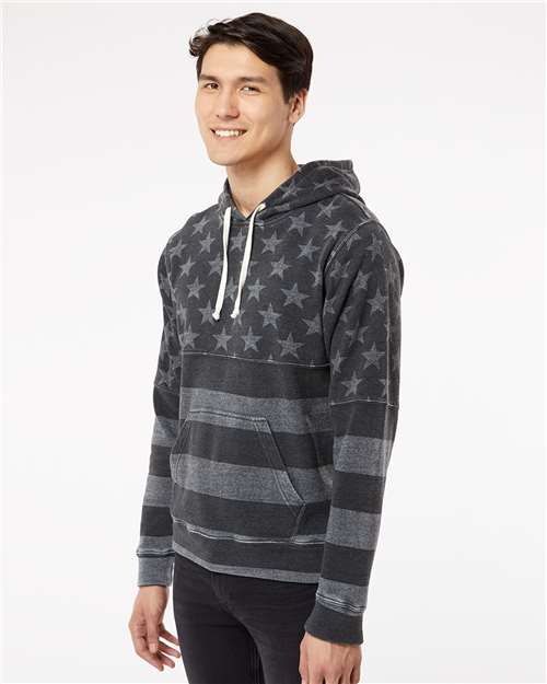 J. America Men's Triblend Fleece Hooded Sweatshirt 8871