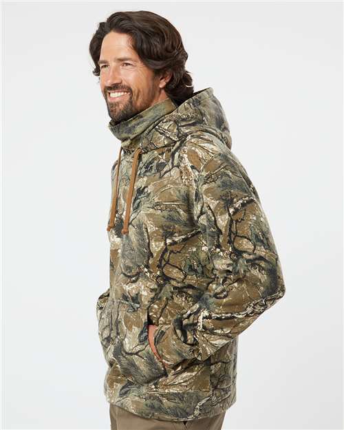 J. America Men's Gaiter Fleece Hooded Sweatshirt 8879