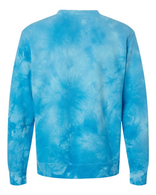 Independent Trading Co. Unisex Midweight Tie-Dyed Crewneck Sweatshirt PRM3500TD