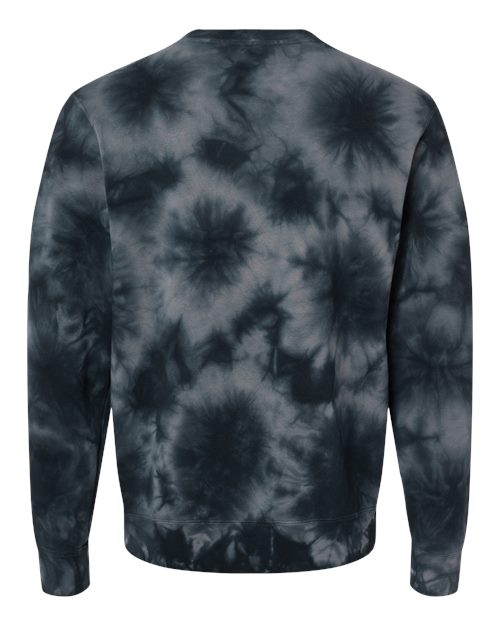 Independent Trading Co. Unisex Midweight Tie-Dyed Crewneck Sweatshirt PRM3500TD