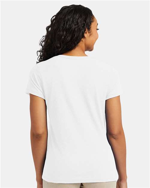 Hanes Women's Perfect-T Triblend V-Neck T-Shirt 42VT