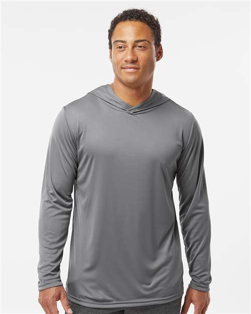 Holloway Men's Momentum Hooded Long Sleeve T-Shirt 222830
