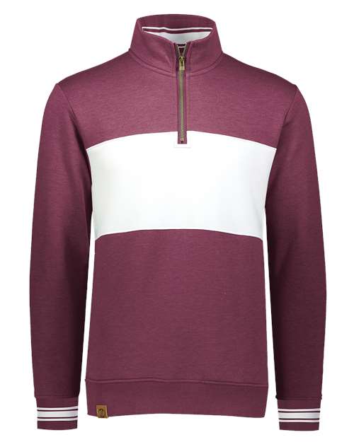 Holloway Men's All-American Fleece Colorblocked Quarter-Zip Sweatshirt 229565