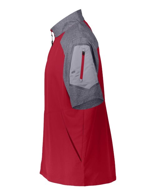 Holloway Unisex Raider Short Sleeve Quarter-Zip Pullover 229545