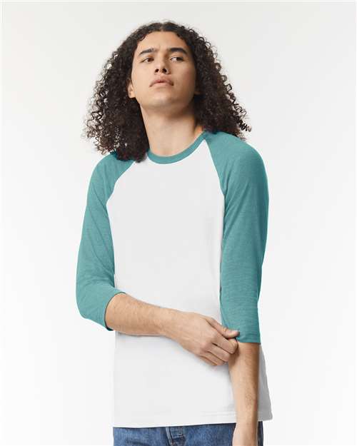 American Apparel Unisex CVC Raglan Tee 2003CVC