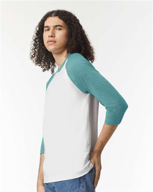 American Apparel Unisex CVC Raglan Tee 2003CVC