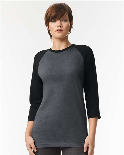 American Apparel Unisex CVC Raglan Tee 2003CVC