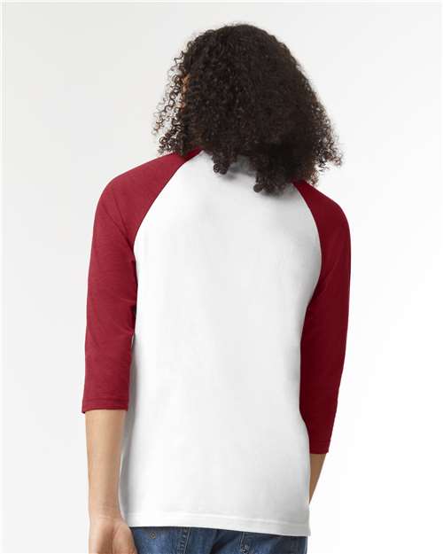 American Apparel Unisex CVC Raglan Tee 2003CVC