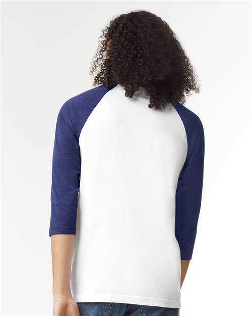 American Apparel Unisex CVC Raglan Tee 2003CVC
