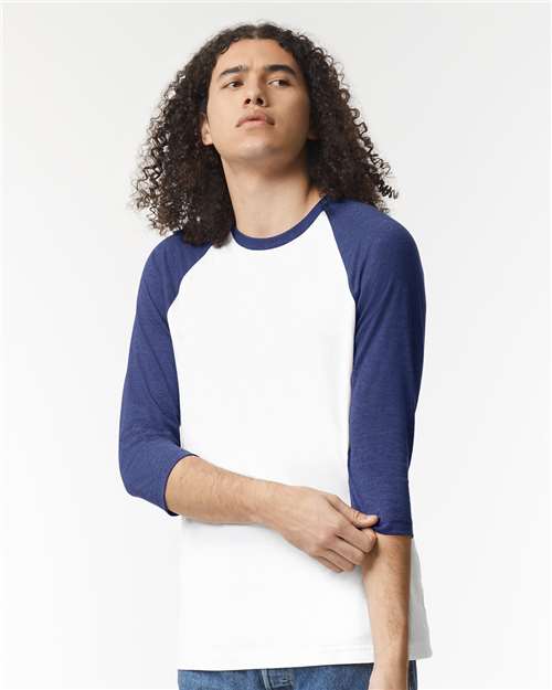 American Apparel Unisex CVC Raglan Tee 2003CVC
